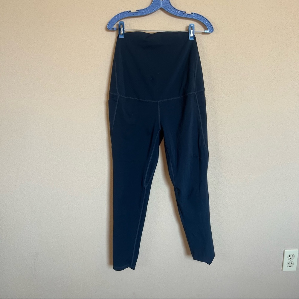 Senita Navy Maternity Leggings